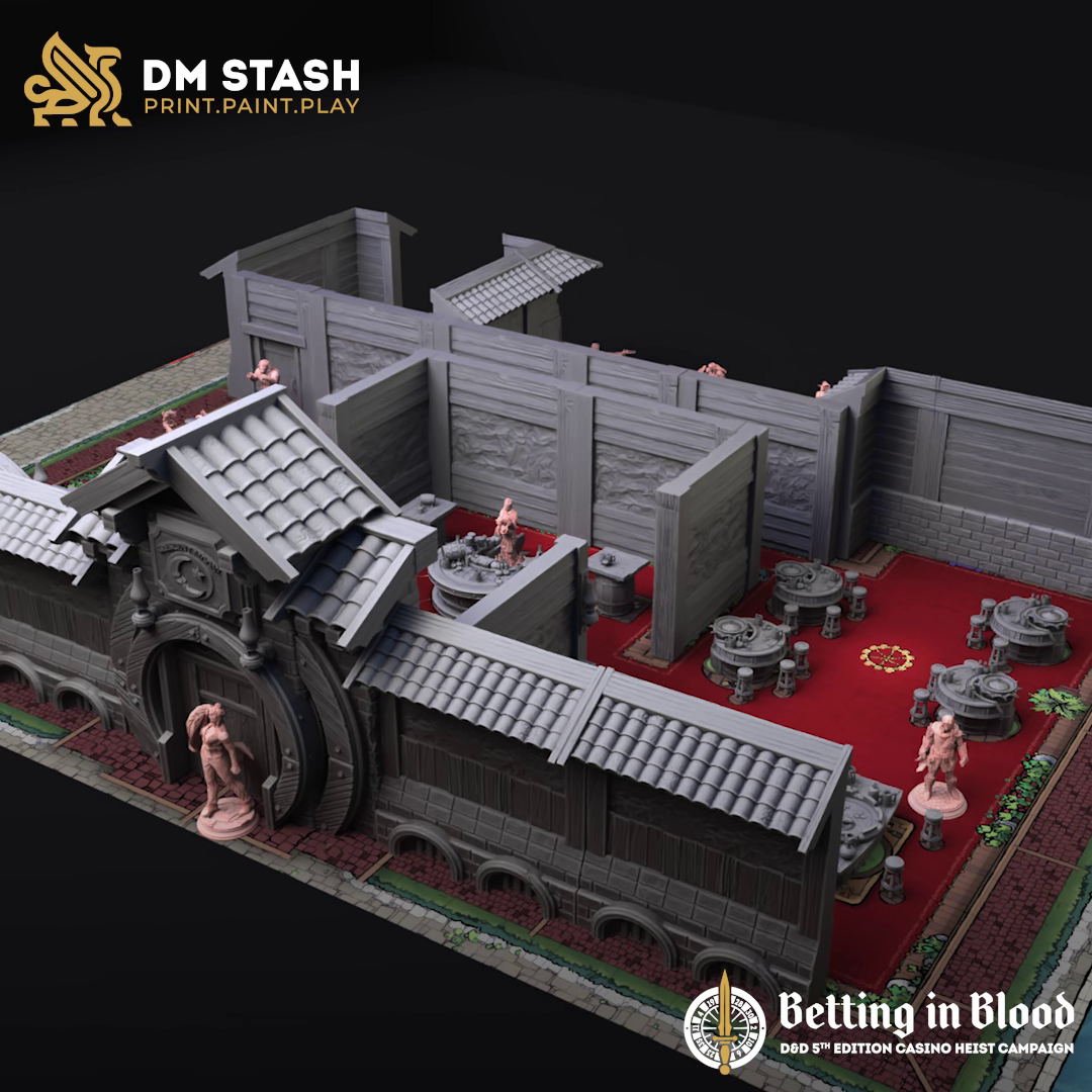 Modular Casino Terrain Set - The Crescent Moon Casino